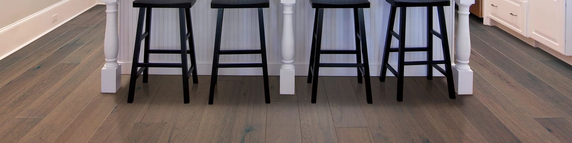 bar stools at a kitchen island