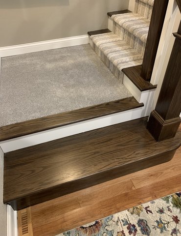 Welcome to B&D Flooring Inc in Grafton, ND, your hometown flooring store. | Check out our extensive gallery of Stair renovations! | 701-352-0092